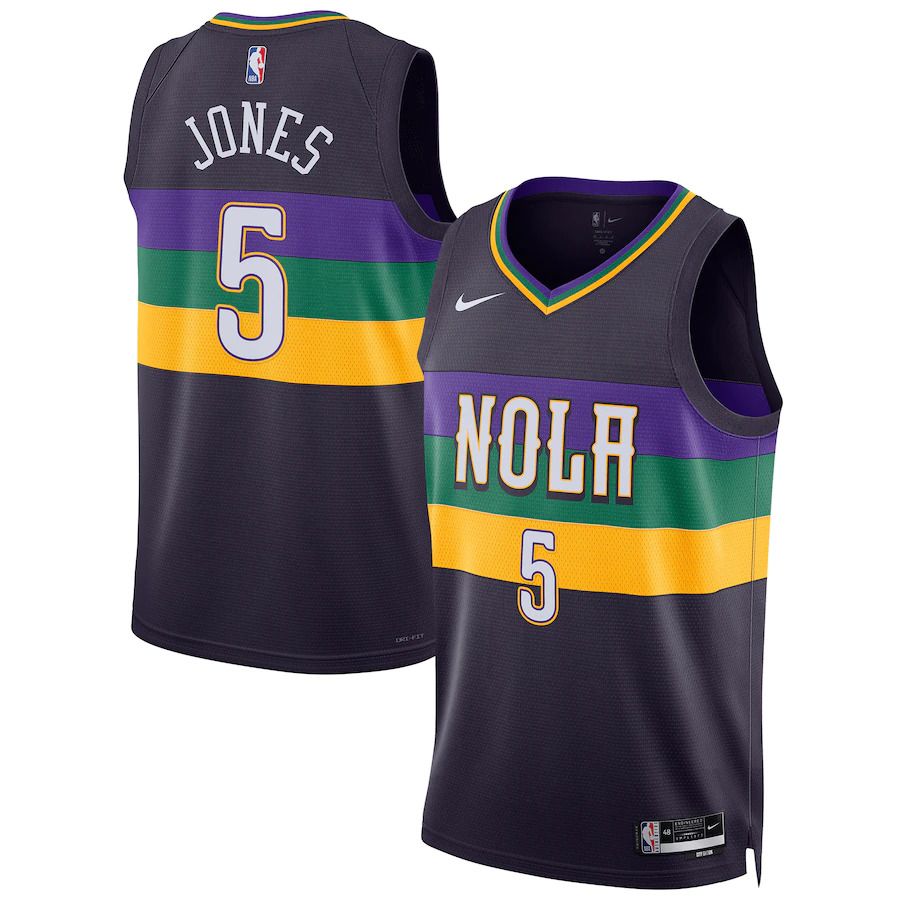 Men New Orleans Pelicans #5 Herbert Jones Nike Purple City Edition 2022-23 Swingman NBA Jersey->minnesota timberwolves->NBA Jersey